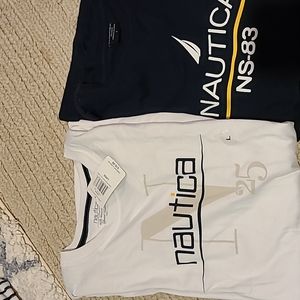 2 men's Nautica t-shirts